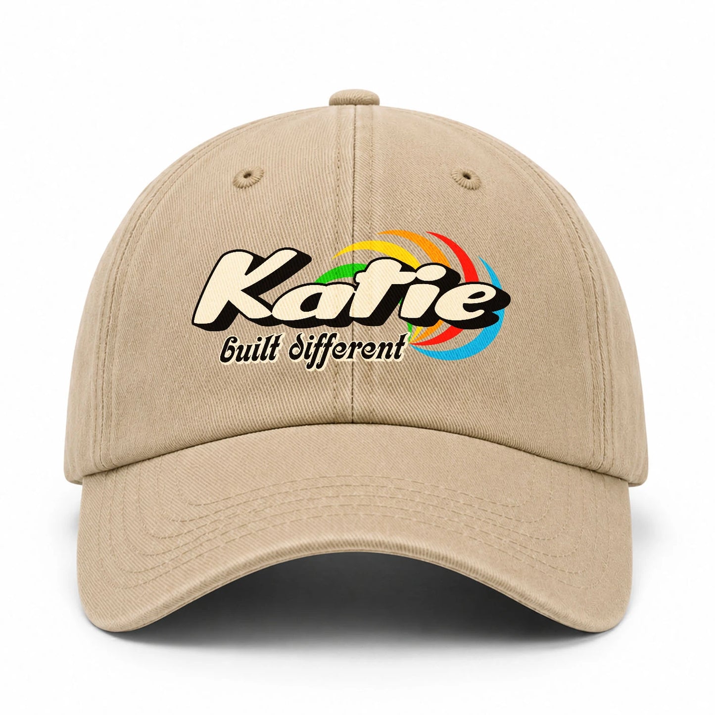 Your Name Built Different Retro Washed Cap KATIE 13K1 C55PF