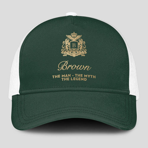 The Man The Myth The Legend Sage Green Mesh Cap BROWN 13K1 C192PF