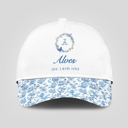 Live Laugh Love Blue Flowers Cap ALVES 13K1 C50PF