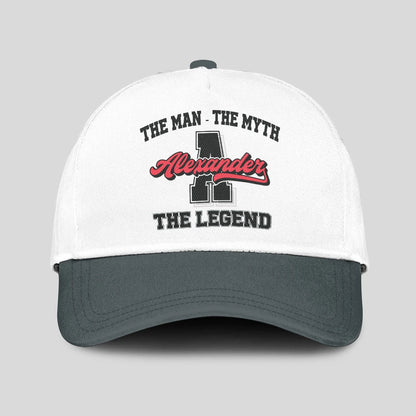 The Man The Myth The Legend Custom Initial Letter And Name Cap ALEXANDER 13K1 C38PF