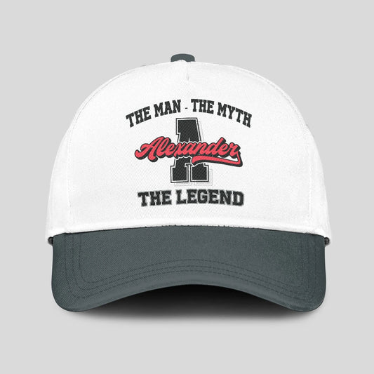 The Man The Myth The Legend Custom Initial Letter And Name Cap ALEXANDER 13K1 C38PF