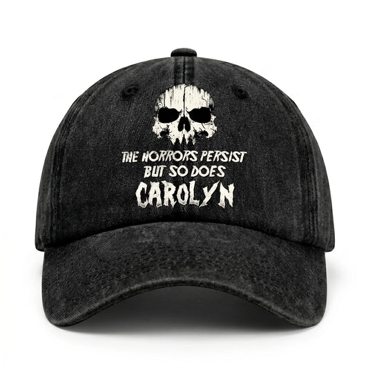 The Horrors Persist But So Does Your Name Cool Skull Washed Cap CAROLYN 13K1 C134PF
