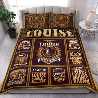 LOUISE Limited Edition Personalized Bedding Set 13K1-BS3