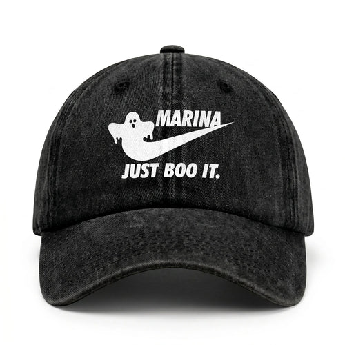 Just Boo It Halloween Washed Cap MARINA 13K1 C83PF