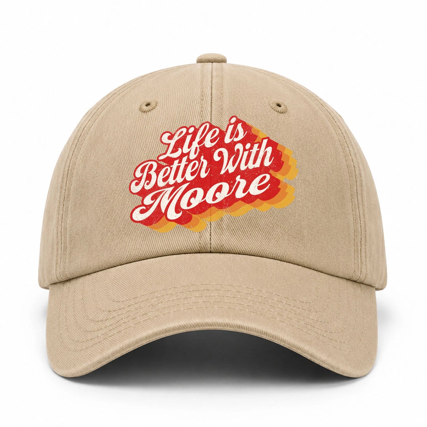 Life Is Better With Your Name Vintage Washed Cap MOORE 13K1 C67PF