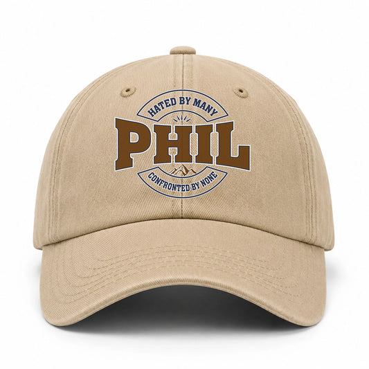 Hated By Many Confronted By None Washed Cap PHIL 13K1 C36PF