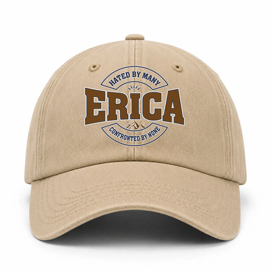 Hated By Many Confronted By None Washed Cap ERICA 13K1 C36PF