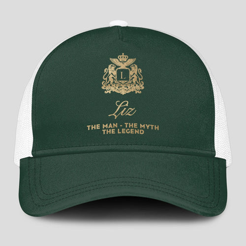 The Man The Myth The Legend Sage Green Mesh Cap LIZ 13K1 C192PF
