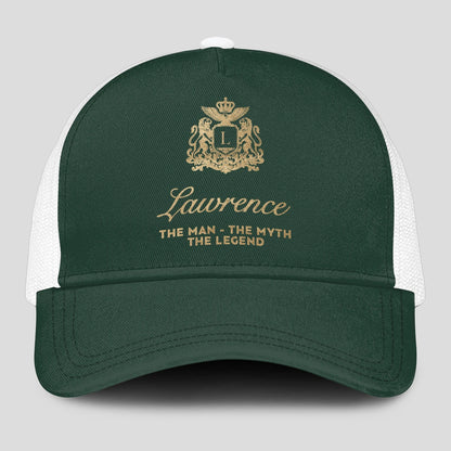 The Man The Myth The Legend Sage Green Mesh Cap LAWRENCE 13K1 C192PF