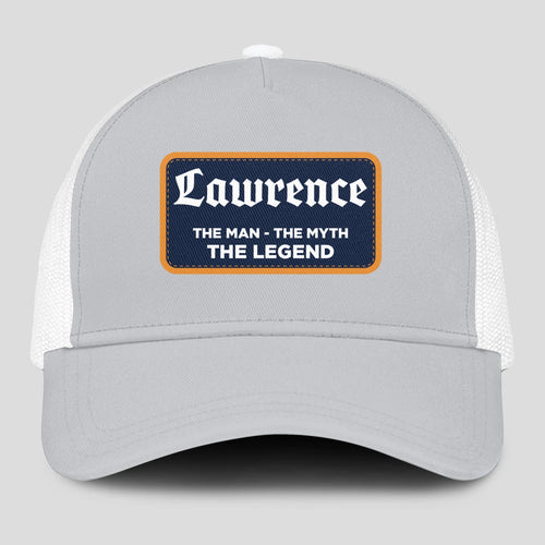 The Man The Myth The Legend Gray Mesh Cap LAWRENCE 13K1 C204PF