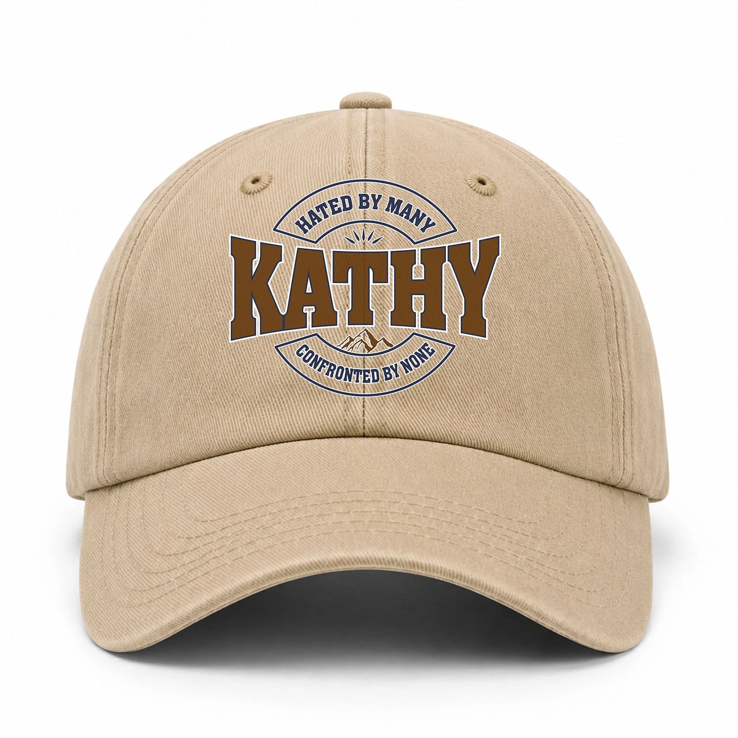 Hated By Many Confronted By None Washed Cap KATHY 13K1 C36PF