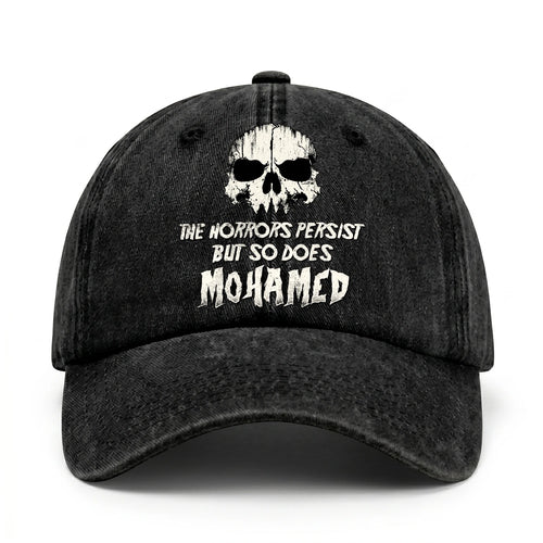 The Horrors Persist But So Does Your Name Cool Skull Washed Cap MOHAMED 13K1 C134PF