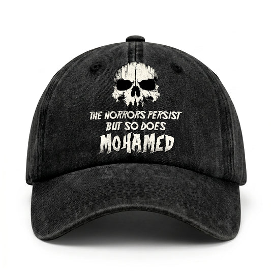 The Horrors Persist But So Does Your Name Cool Skull Washed Cap MOHAMED 13K1 C134PF