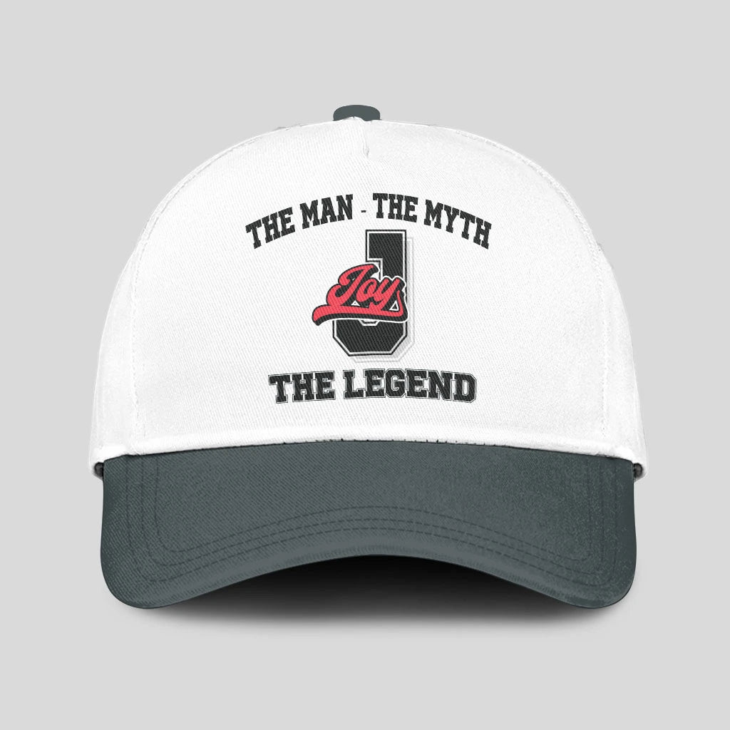 The Man The Myth The Legend Custom Initial Letter And Name Cap JOY 13K1 C38PF