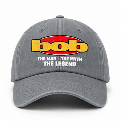 The Man The Myth The Legend Vintage Logo Washed Cap BOB 13K1 C162PF