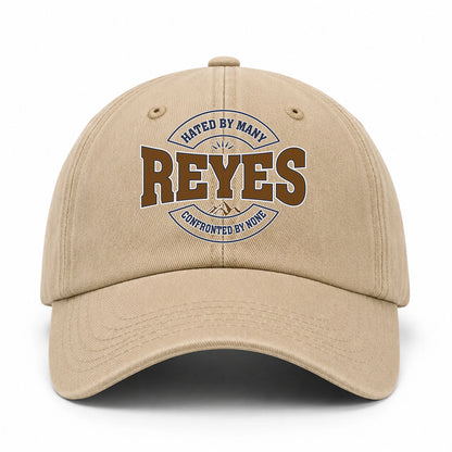 Hated By Many Confronted By None Washed Cap REYES 13K1 C36PF