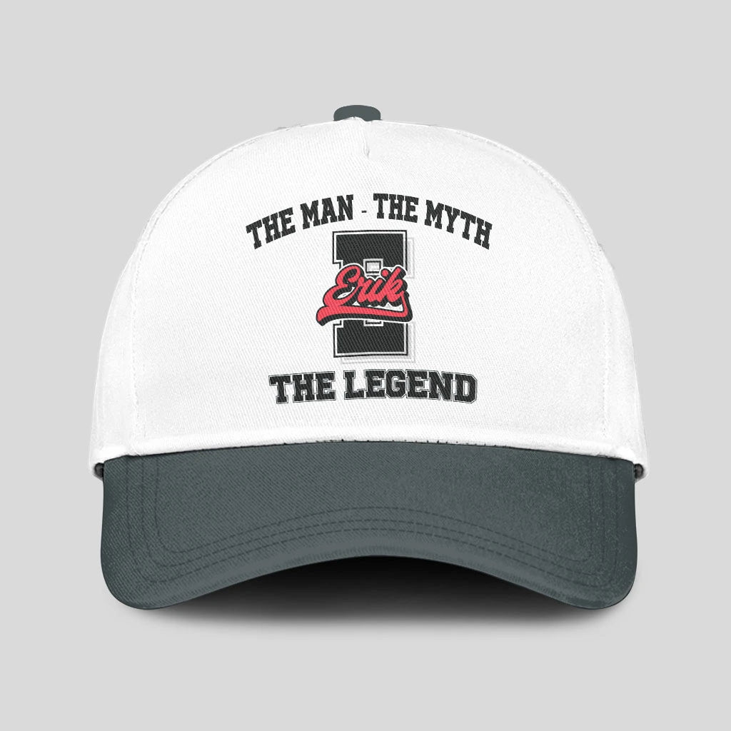 The Man The Myth The Legend Custom Initial Letter And Name Cap ERIK 13K1 C38PF