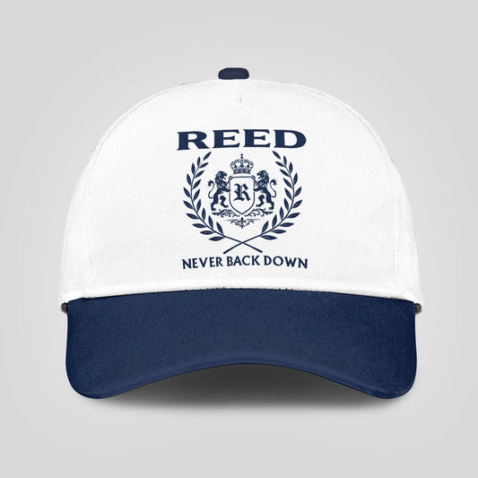 Never Back Down Blue And White Cap REED 13K1 C59PF