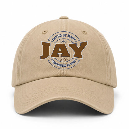 Hated By Many Confronted By None Washed Cap JAY 13K1 C36PF
