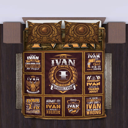 IVAN Limited Edition Personalized Bedding Set 13K1-BS3