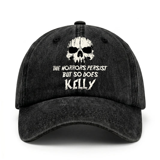 The Horrors Persist But So Does Your Name Cool Skull Washed Cap KELLY 13K1 C134PF