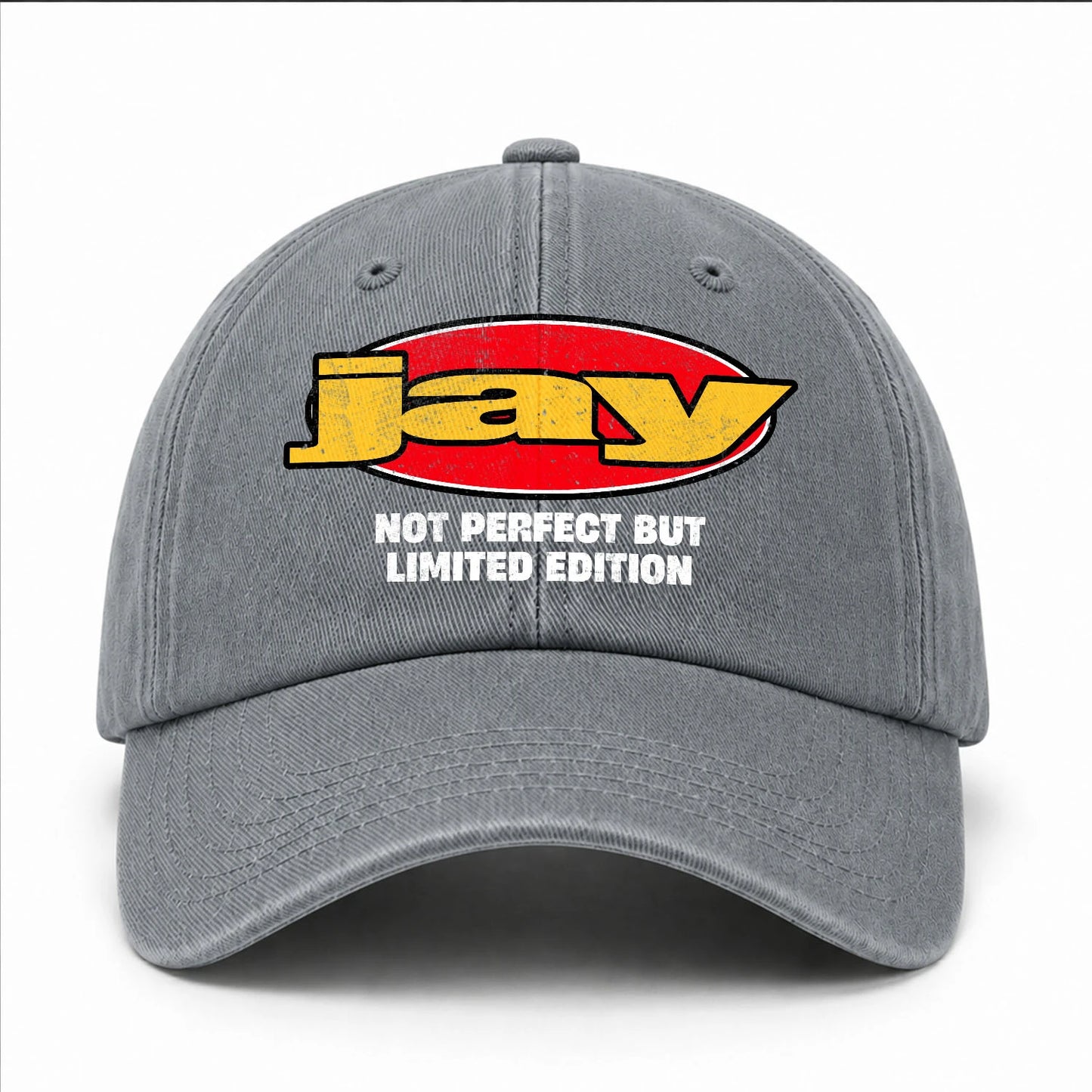 Your Name Not Perfect But Limited Edition Red Logo Washed Cap JAY 13K1 C84PF