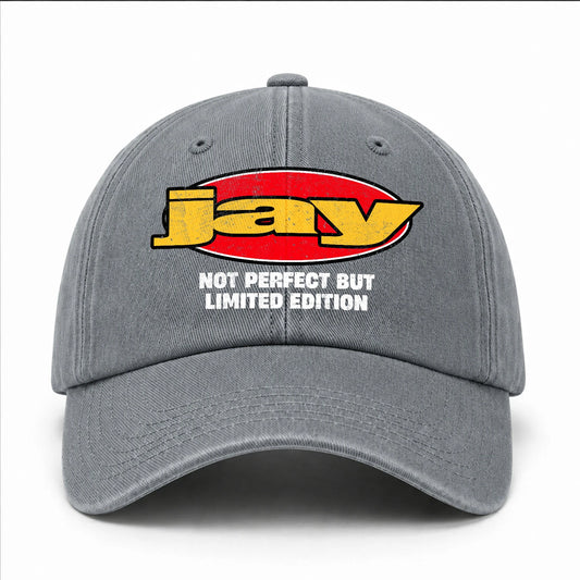 Your Name Not Perfect But Limited Edition Red Logo Washed Cap JAY 13K1 C84PF