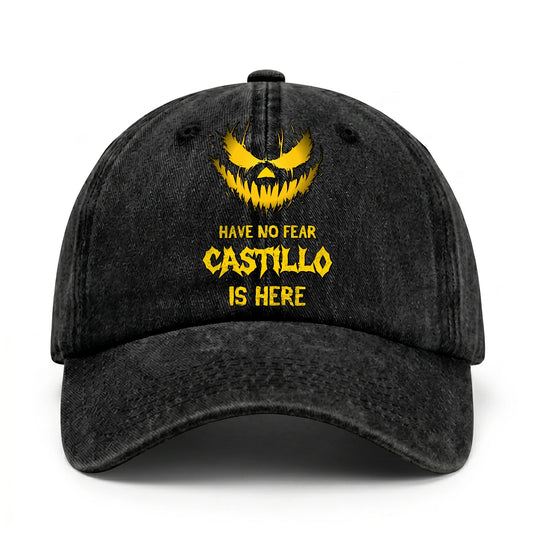 Have No Fear Your Name Is Here Jack O' Lantern Washed Cap CASTILLO 13K1 C135PF