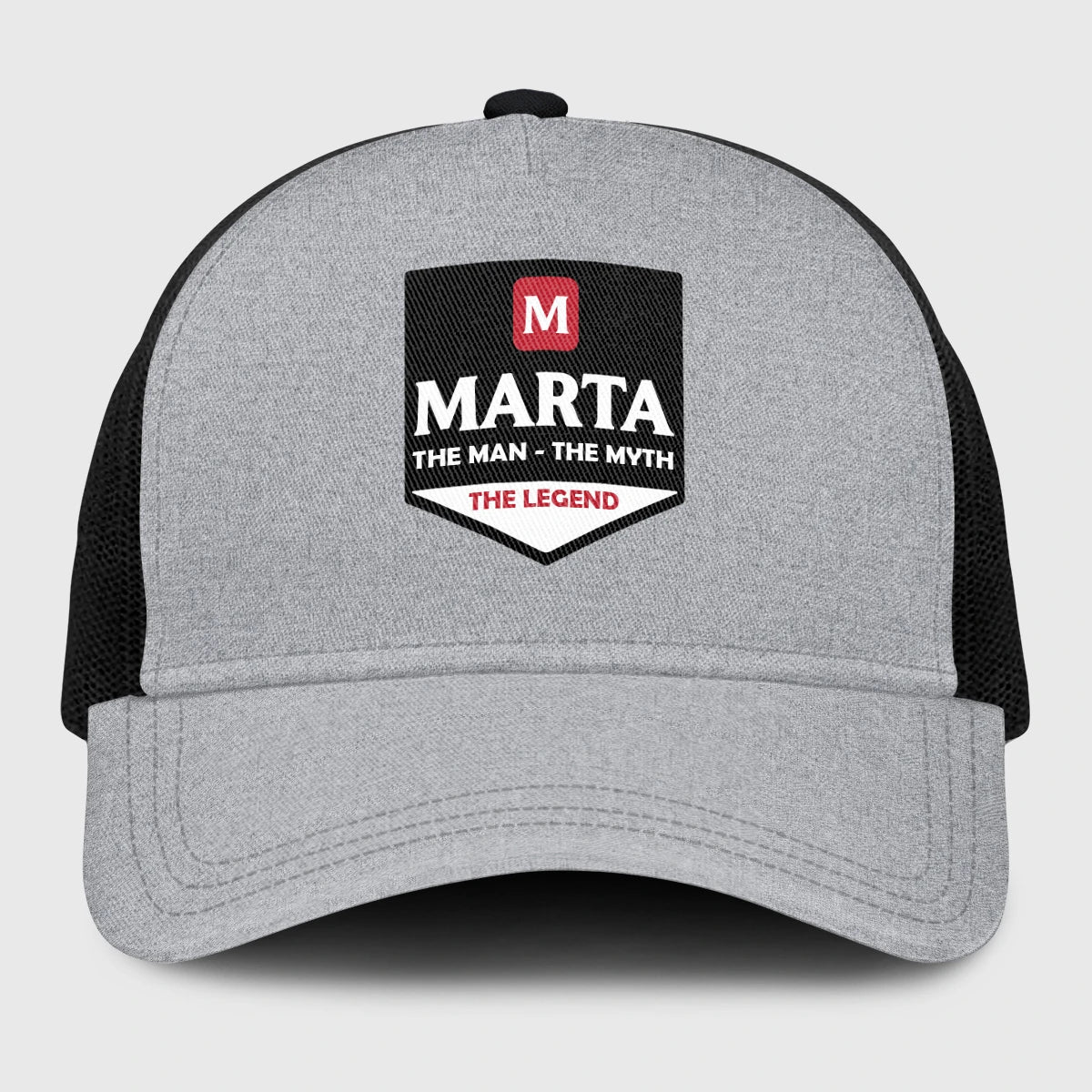 The Man The Myth The Legend Gray Mesh Cap MARTA 13K1 C189PF