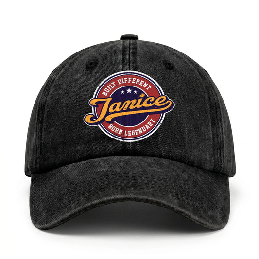 Built Different Born Legendary Logo Washed Cap JANICE 13K1 C65PF