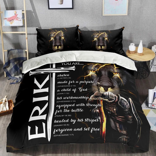 ERIK Limited Edition Personalized Bedding Set 13K1-BS1