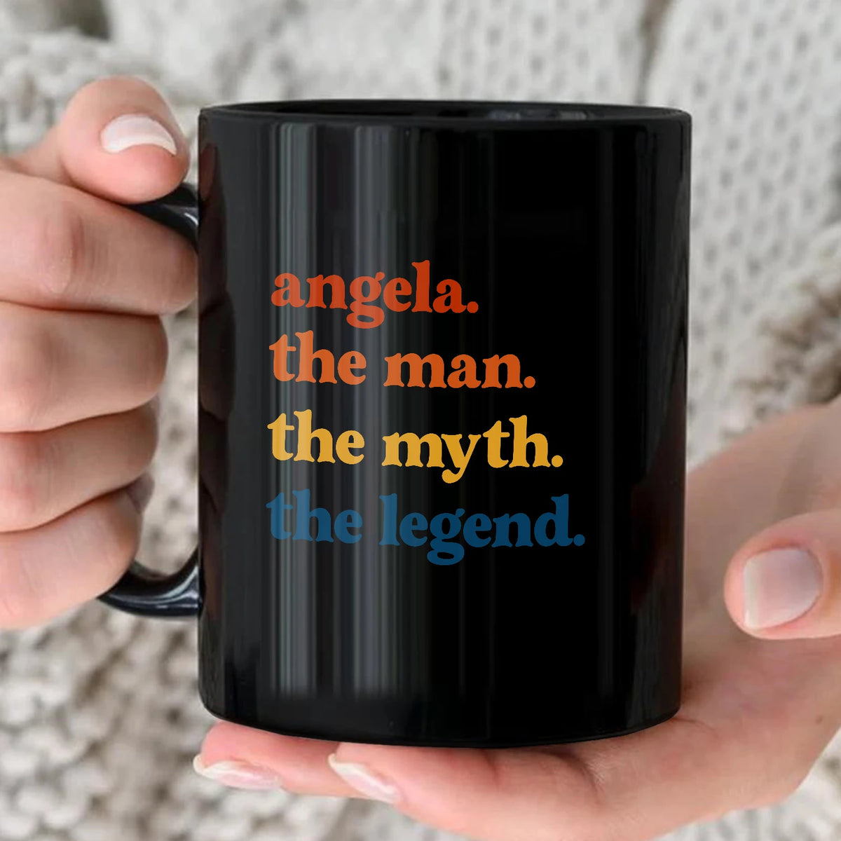 The Man The Myth The Legend Retro Mug ANGELA 13K1 MG06