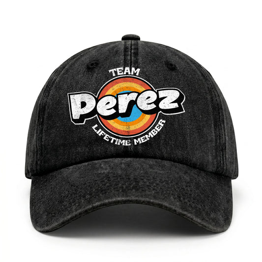 Team Your Name Lifetime Member Logo Cap PEREZ 13K1 C66PF