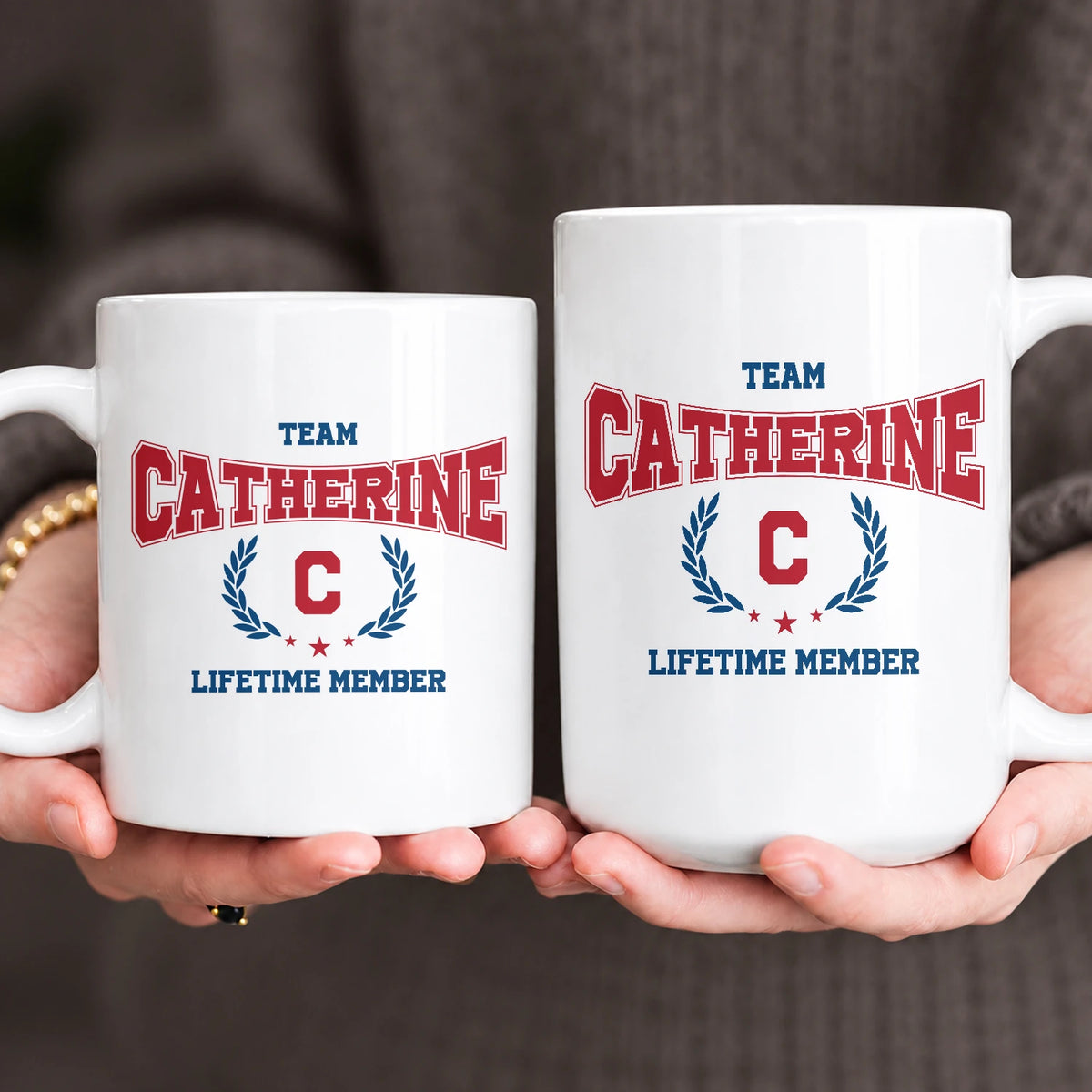 Team Your Name Lifetime Member Sporty Mug CATHERINE 13K1 MG09