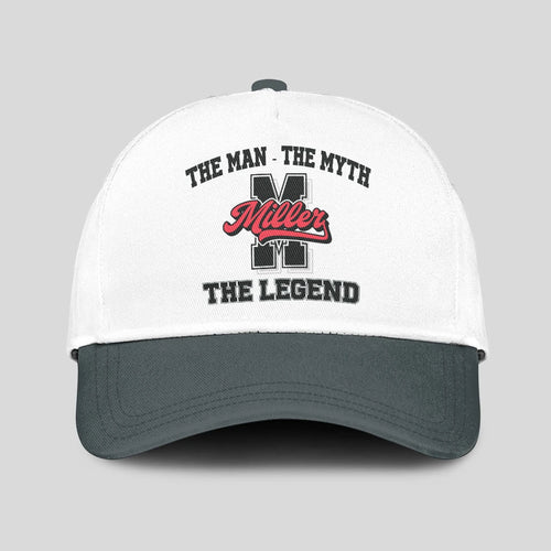 The Man The Myth The Legend Custom Initial Letter And Name Cap MILLER 13K1 C38PF