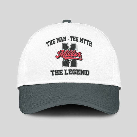 The Man The Myth The Legend Custom Initial Letter And Name Cap MILLER 13K1 C38PF