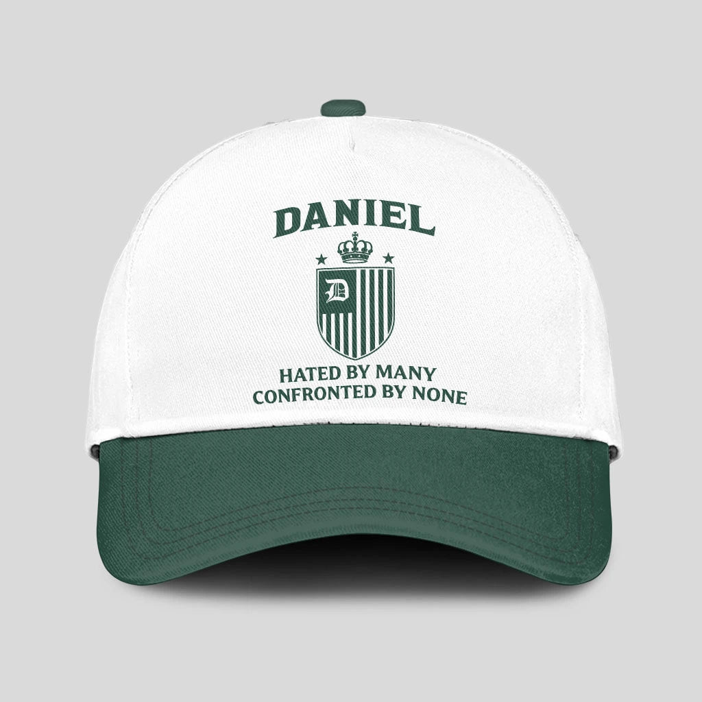 Hated By Many Confronted By None Luxury Logo Cap DANIEL 13K1 C41PF