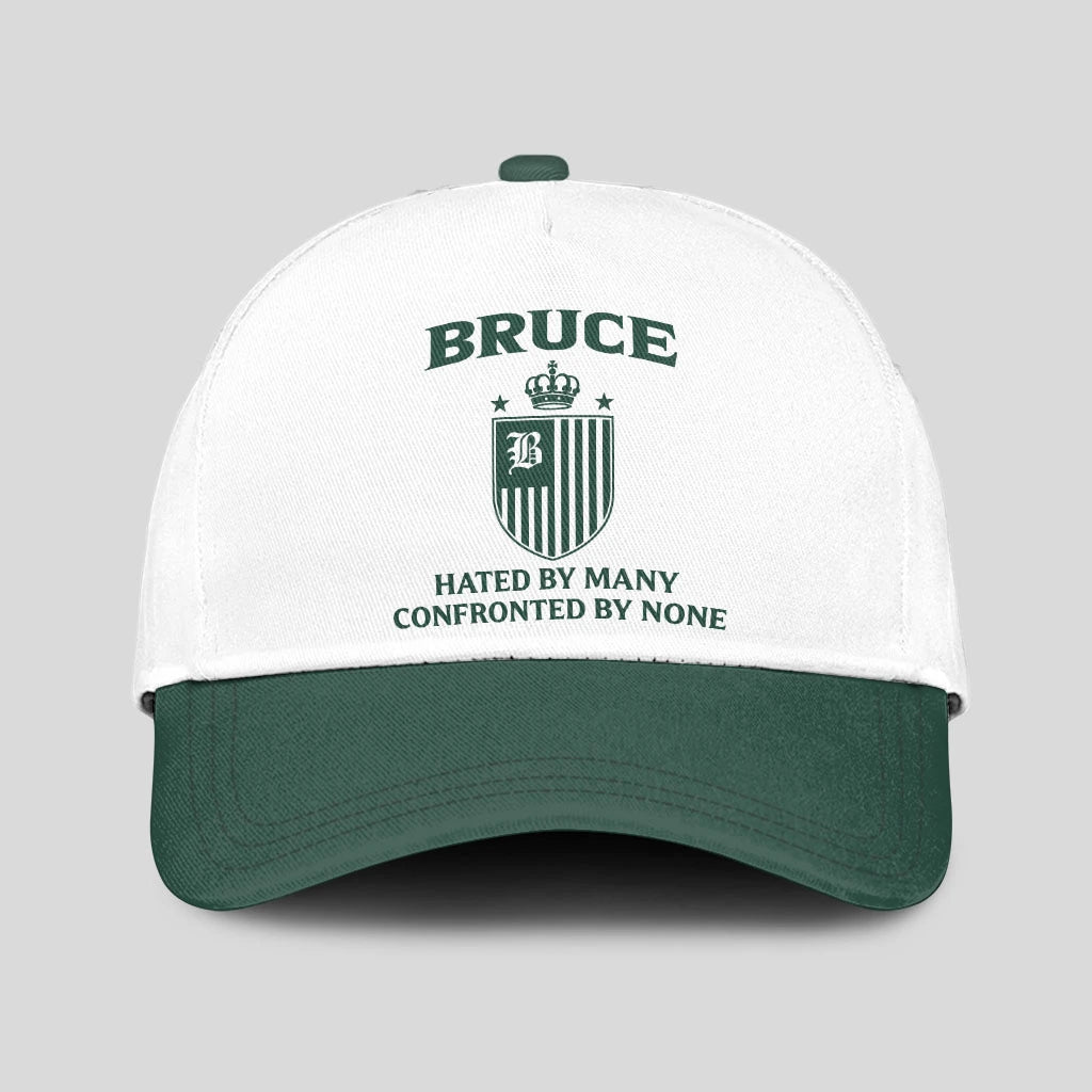 Hated By Many Confronted By None Luxury Logo Cap BRUCE 13K1 C41PF