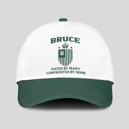 Hated By Many Confronted By None Luxury Logo Cap BRUCE 13K1 C41PF