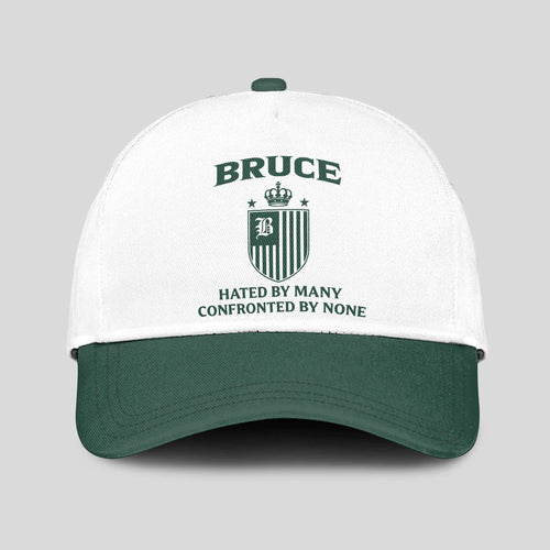Hated By Many Confronted By None Luxury Logo Cap BRUCE 13K1 C41PF