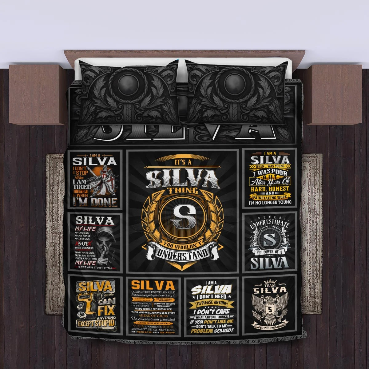 SILVA Limited Edition Personalized Bedding Set 13K1-BS2