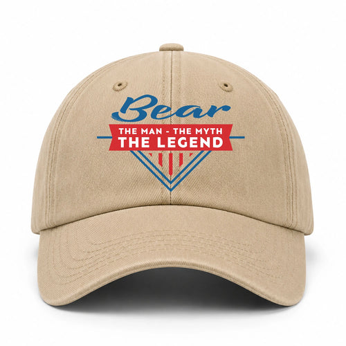 The Man The Myth The Legend Logo Washed Cap BEAR 13K1 C37PF