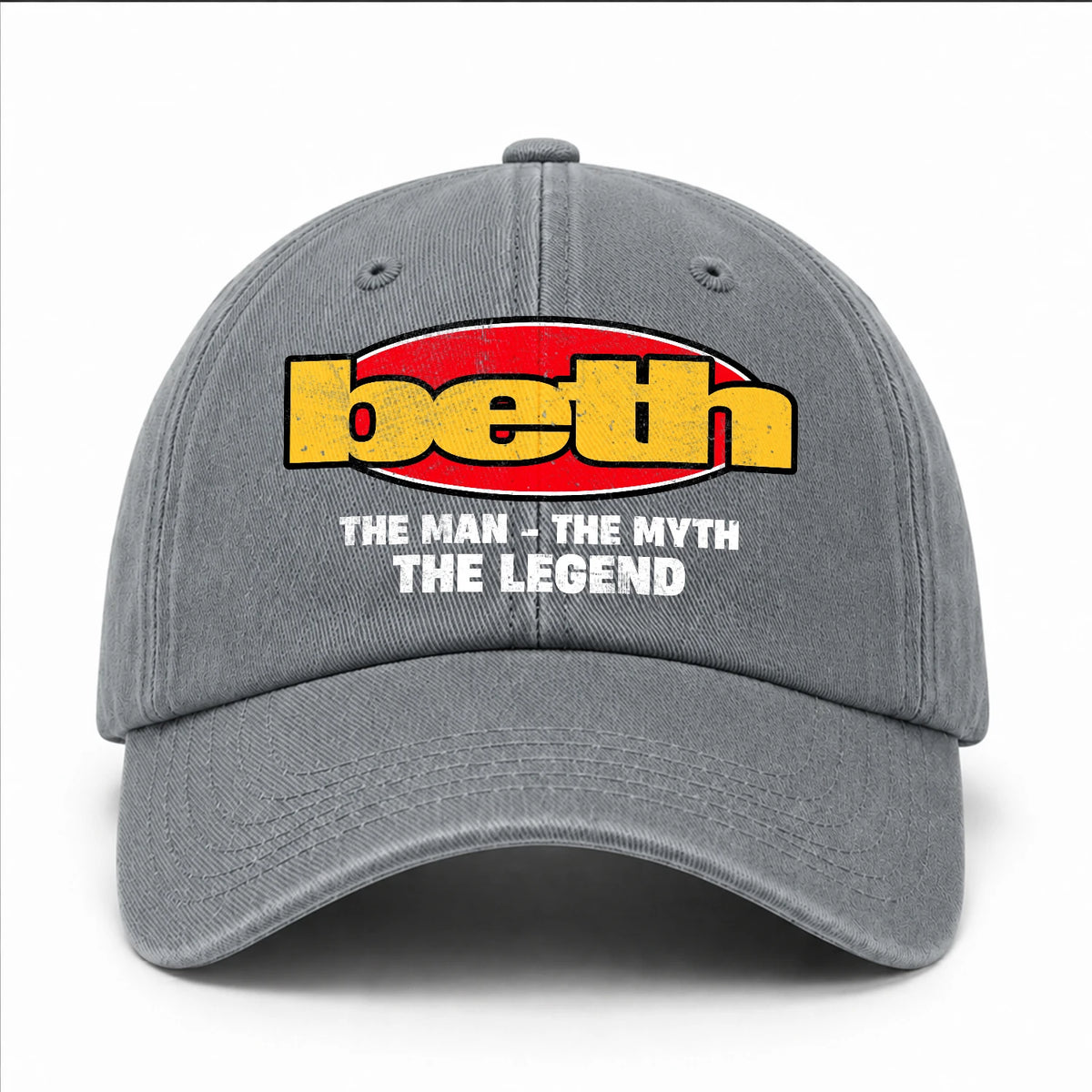 The Man The Myth The Legend Vintage Logo Washed Cap BETH 13K1 C162PF