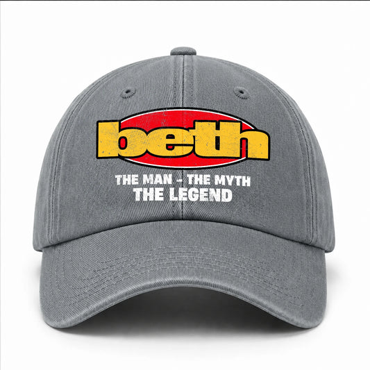 The Man The Myth The Legend Vintage Logo Washed Cap BETH 13K1 C162PF