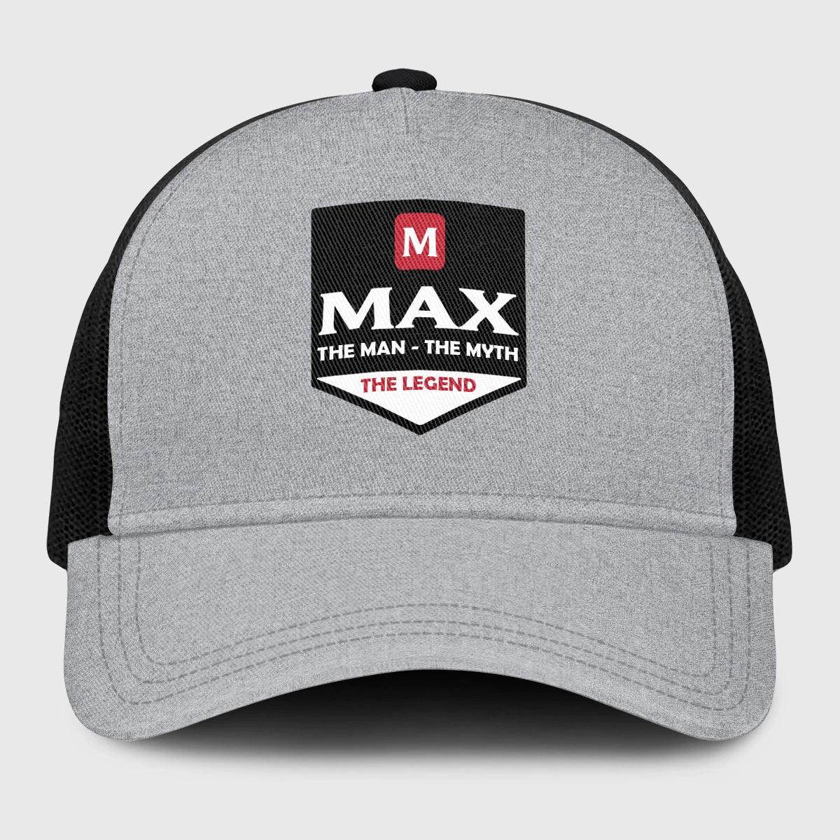 The Man The Myth The Legend Gray Mesh Cap MAX 13K1 C189PF