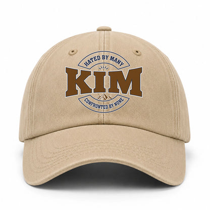 Hated By Many Confronted By None Washed Cap KIM 13K1 C36PF