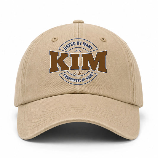 Hated By Many Confronted By None Washed Cap KIM 13K1 C36PF