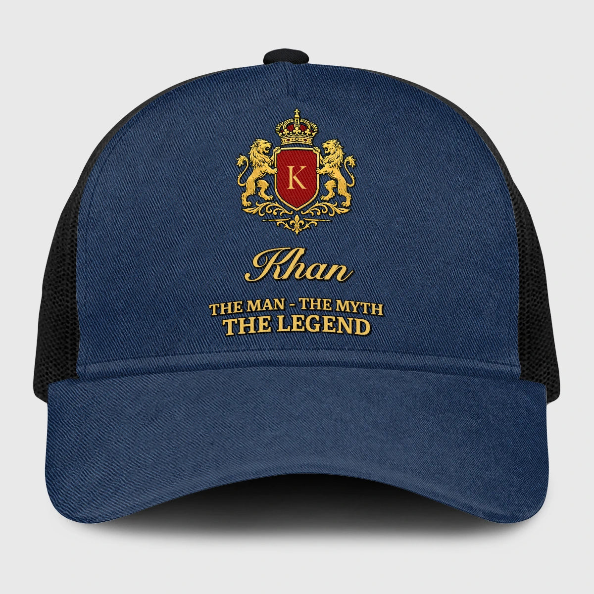 The Man The Myth The Legend Royal Blue Mesh Cap KHAN 13K1 C187PF