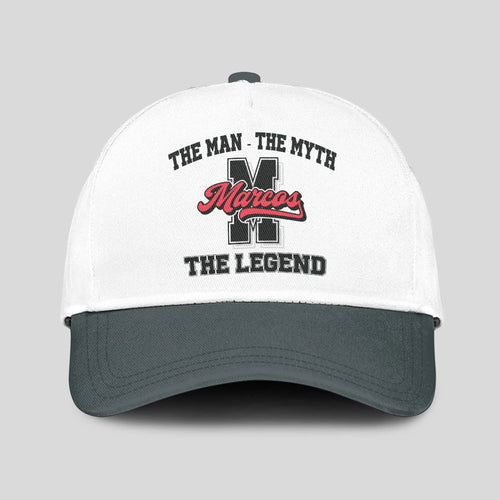 The Man The Myth The Legend Custom Initial Letter And Name Cap MARCOS 13K1 C38PF