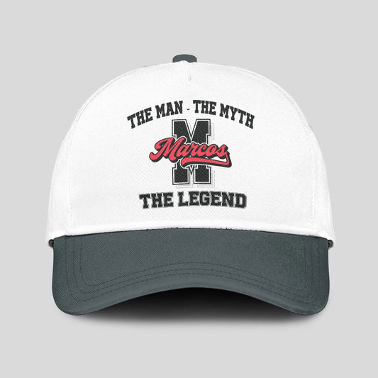 The Man The Myth The Legend Custom Initial Letter And Name Cap MARCOS 13K1 C38PF